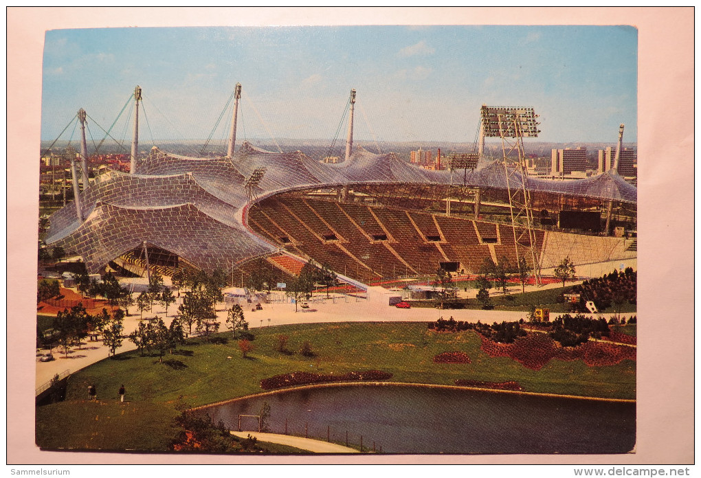 (6/3/25) AK "München" XX. Olympiade 1972, Olympiastadion, Drehrestaurant - Jeux Olympiques