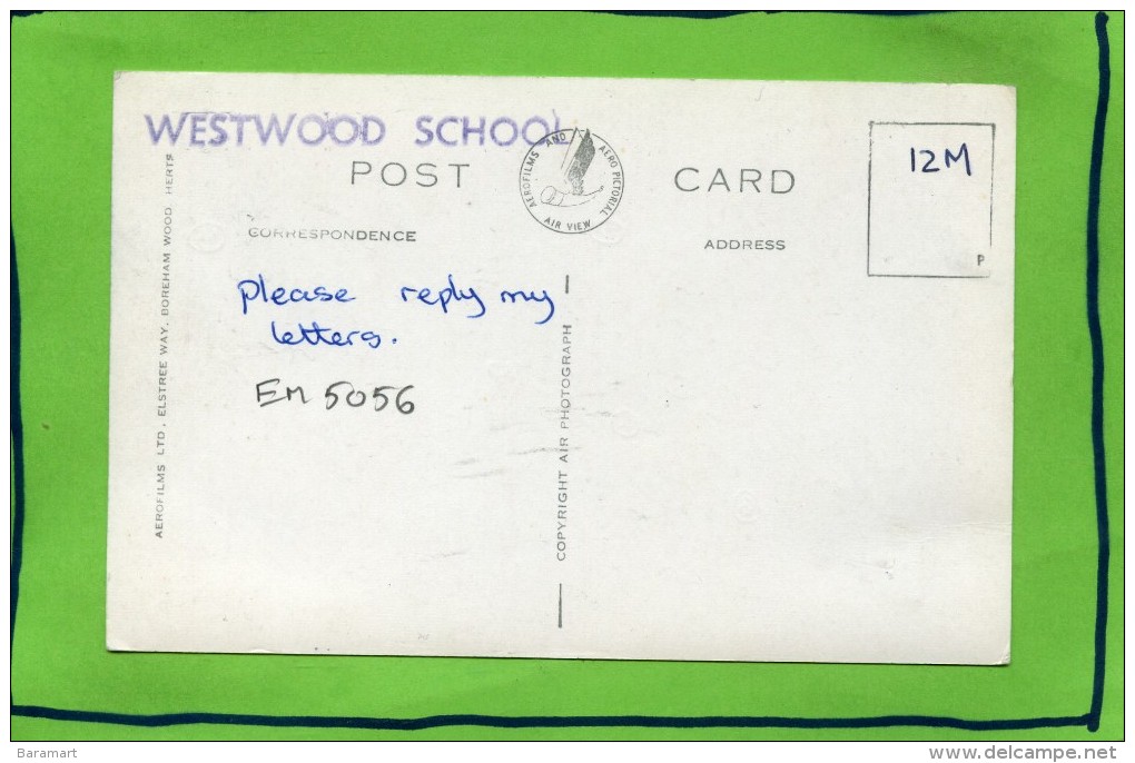 WESTWOOD SCHOOL AEROFILMS WAY BOREHAM WOOD HERTS - Hertfordshire