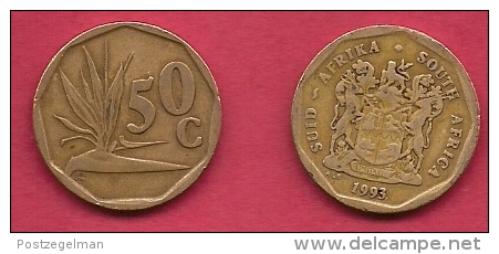 SOUTH AFRICA, 1993, 3 Off Nicely Used Coins 50 Cent C2074 - Zuid-Afrika