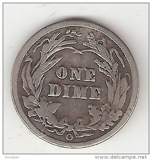 *usa  1 Dime    1901 O Km  113   F+ - 1892-1916: Barber