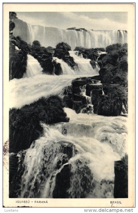 IGUASSU FALLS PARANA BRASIL BRAZIL 1944 STAMPS (2 SCANS) - Curitiba