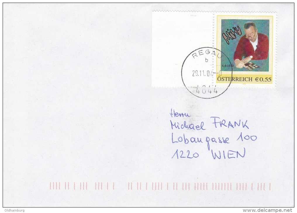 1309n: Personalisierte Marke Aus Österreich: "Der Sammler Mihu" Gest. 29.11.2004 PA 4844 Regau - Personalisierte Briefmarken