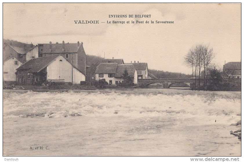 90 // VALDOIE   Le Barrage Et Le Pont De La Savoureuse - Valdoie