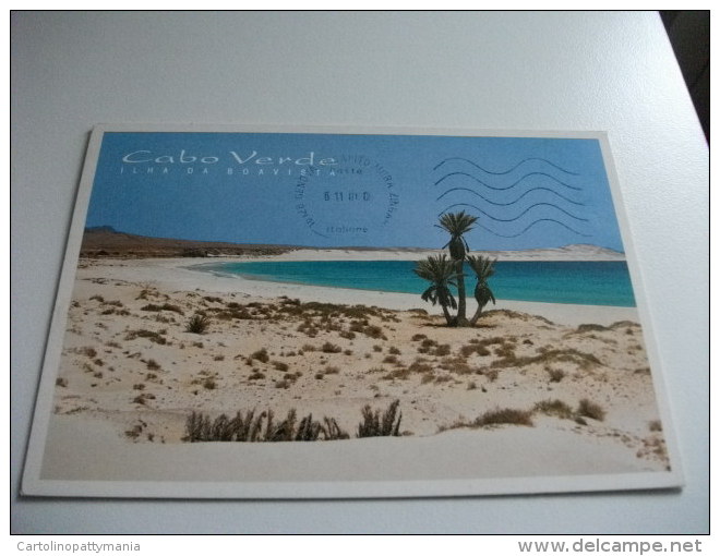 STORIA POSTALE FRANCOBOLLO COMMEMORATIVO Capo Verde Praia Da Chave Ilha Da Boavista - Cap Verde