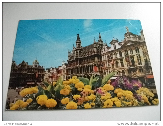 STORIA POSTALE FRANCOBOLLO COMMEMORATIVO Belgio Brussels Grand Place - Panoramic Views