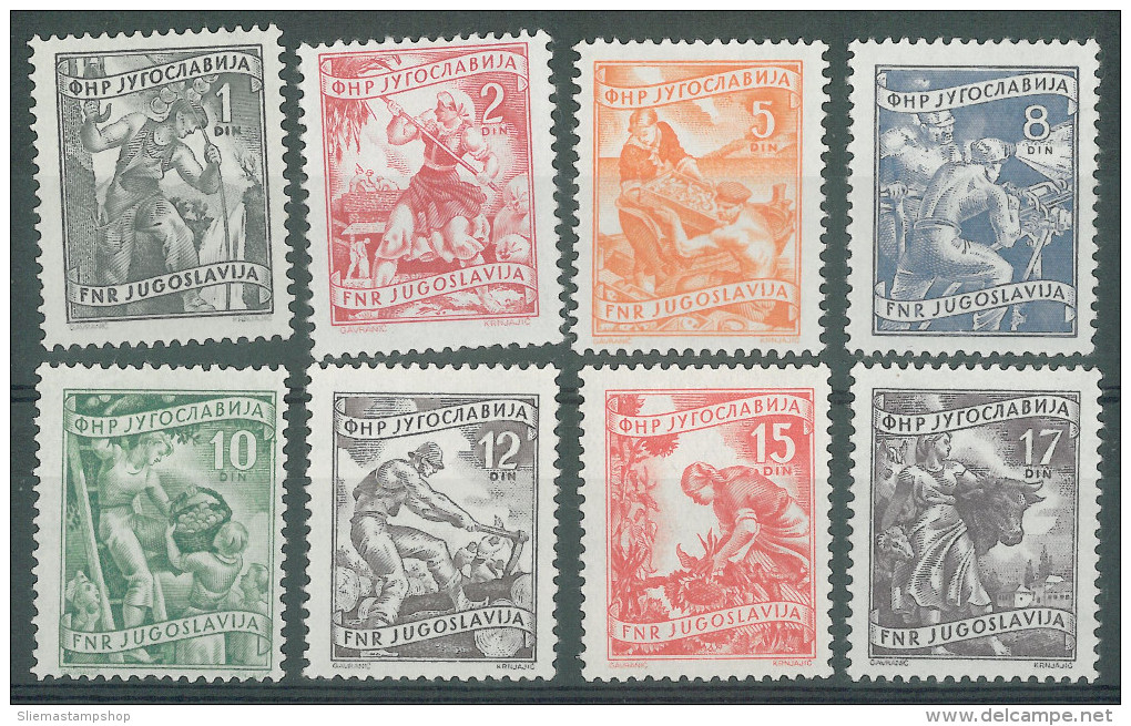 YUGOSLAVIA - 1952/55 Definitives - Ungebraucht