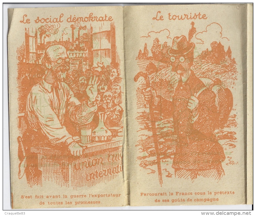 PROPAGANDE-1914.18  DEPLIANT- :"UN ALLEMAND?...ça N'a L'air De Rien Et Cependant...UNE IDEE DERRIERE LA TETE - Documents