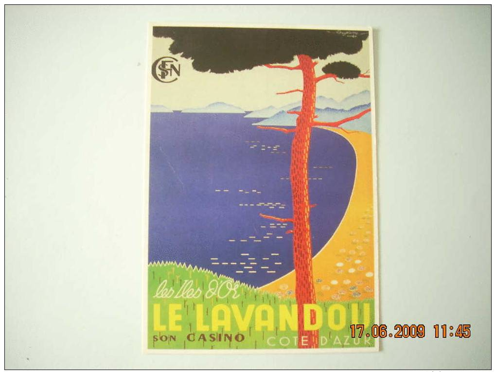 CLOUET 10740 LE LAVANDOU  SON CASINO  GUYSERRE VERS 1950  CASINO COTE D AZUR - Le Lavandou