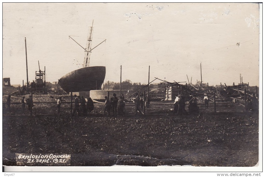 OPPAU-LUDWIGSHAFFEN (Allemagne) EXPLOSION De L'USINE D'ENGRAIS à Oppau En 1921 - Nitrate D'Amonium Azoté - Ludwigshafen