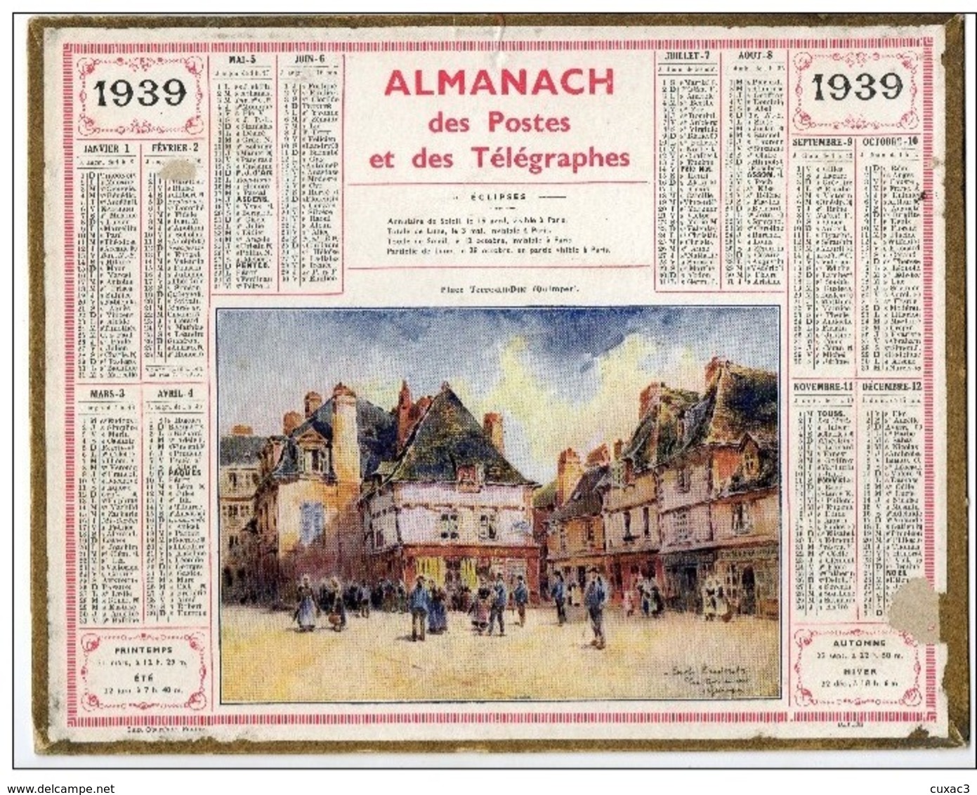 Almanach Des Postes Et Télégraphes - 1939 Département Aude - Big : 1921-40