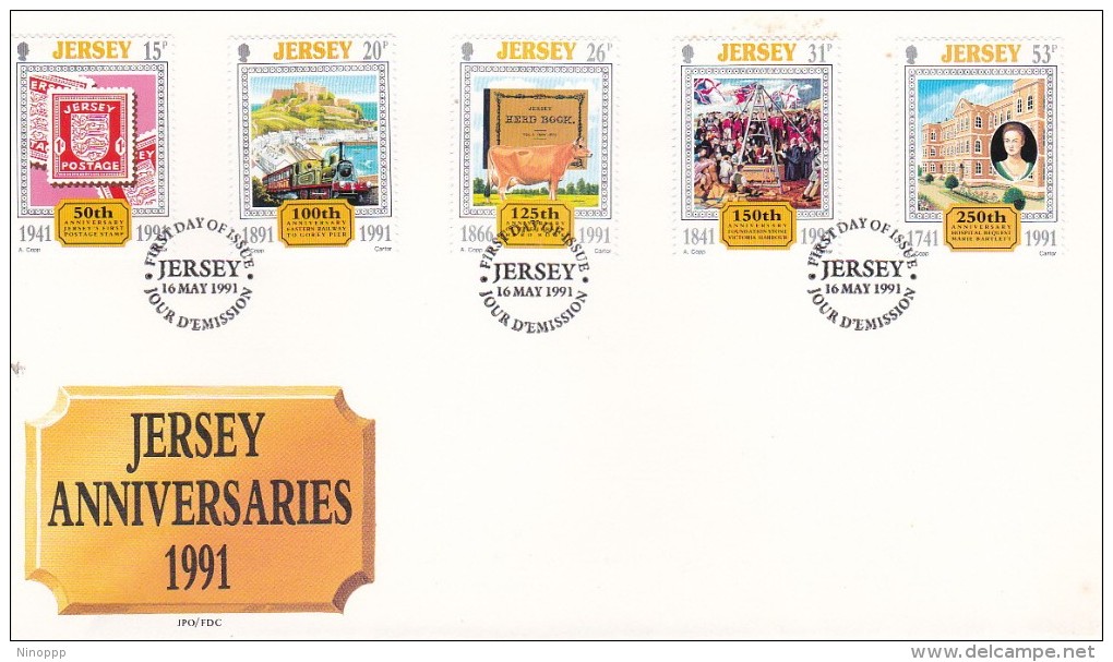 Jersey 1991 Anniversaries FDC - Jersey