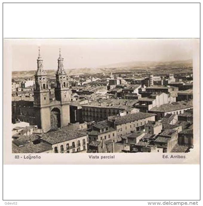 LRJTPA804-LFT3479 .Tarjeta Postal De LA RIOJA.Vista Parcial Y CATEDRAL DE LOGROÑO - La Rioja (Logrono)