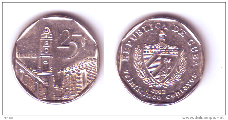Cuba 25 Centavos 2002 Peso Convertible - Cuba