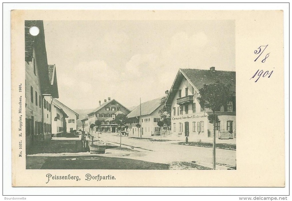 PEISSENBERG-DORFPARTIE-5/8/1901 - Weilheim