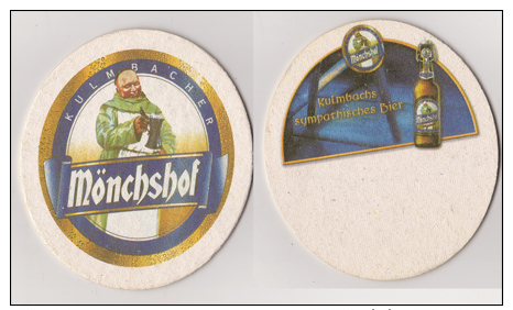 Kulmbacher Mönchshof , Sympatisches Bier - Mit Bierflasche Original Auf Dem Bild - Bierdeckel