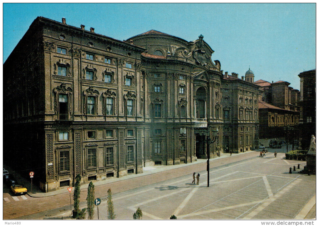 TORINO  PIAZZA  E PALAZZO  CARIGNANO  MONUMENTO A  GIOBERTI     (NUOVA) - Palazzo Carignano