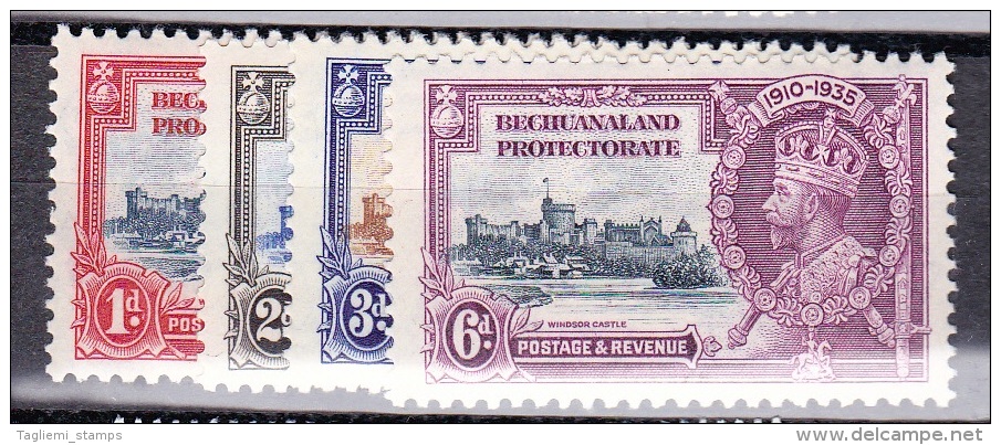 Bechuanaland, 1935, SG 111 - 114, Complete Set Of 4, Mint Slightly Hinged - 1885-1964 Bechuanaland Protectorate