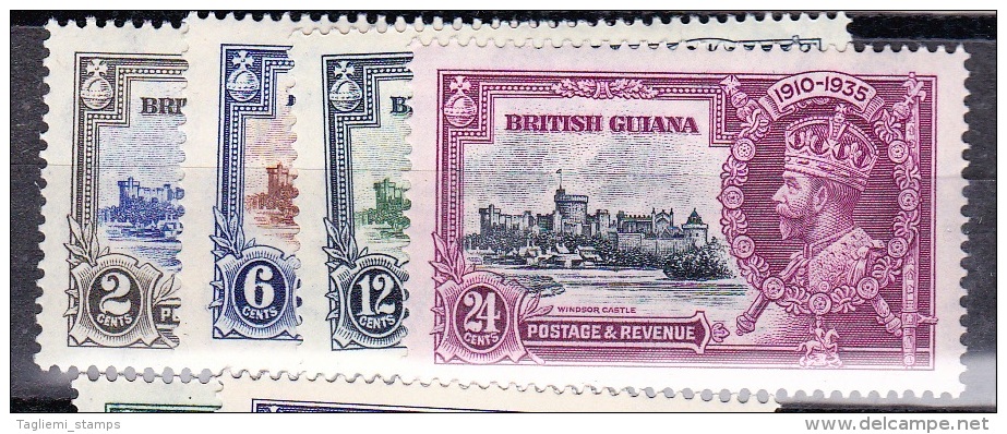 British Guiana, 1935, SG 301 - 304, Complete Set Of 4, Mint Slightly Hinged - Britisch-Guayana (...-1966)