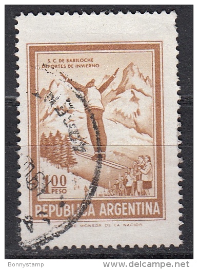 Argentina, 1972/75 - 1p Ski Jumper - Nr.991 Usato° - Usati