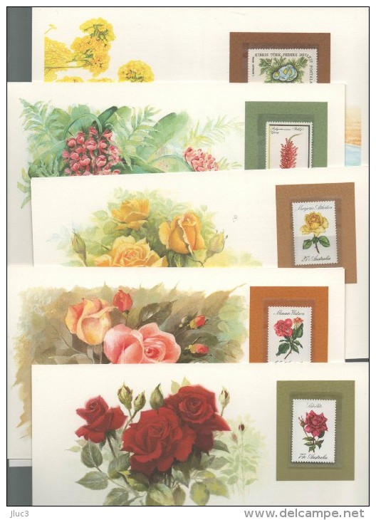 wThFleurs - RARE - FLEURS  du  Monde -107 CARTES POSTALES  Dans  Une  Boîte  Cartonnée  Originale  --  Très Belle Valeur