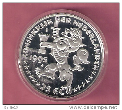 NEDERLAND 25 ECU 1995 GROTIUS SILVER PROOF - Sonstige & Ohne Zuordnung