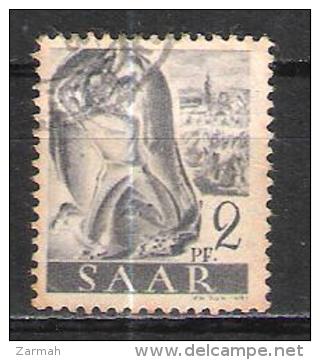 Sarre ( Saar ) Variété Du N° 196 Oblitéré Michel 206 III - Usati