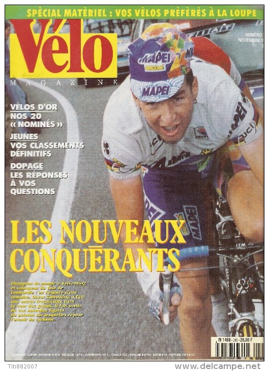 V E L O      Magazine.     N° 348    -    Novembre   1998 - Sport