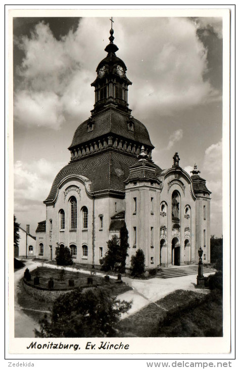 0248 Alte Foto Ansichtskarte - Moritzburg Kirche - Eulitz Handabzug - Moritzburg