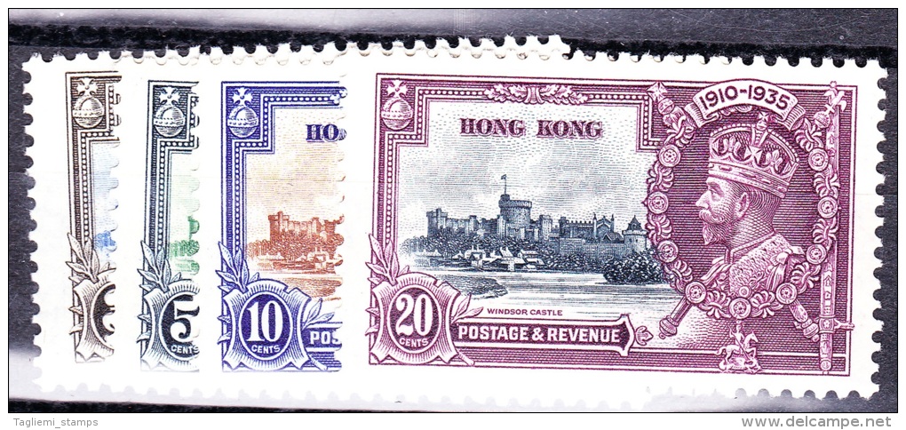 Hong Kong, 1935, SG 133 - 136, Complete Set Of 4, Mint, Very Lightly Hinged - Unused Stamps