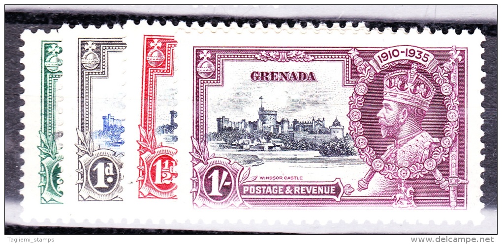 Grenada, 1935, SG 145 - 148, Complete Set Of 4, Mint, Very Lightly Hinged - Grenada (...-1974)