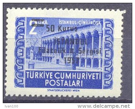 1957. Turkey, Mich.1530, Stamp With OP New Value, Mint/** - Neufs