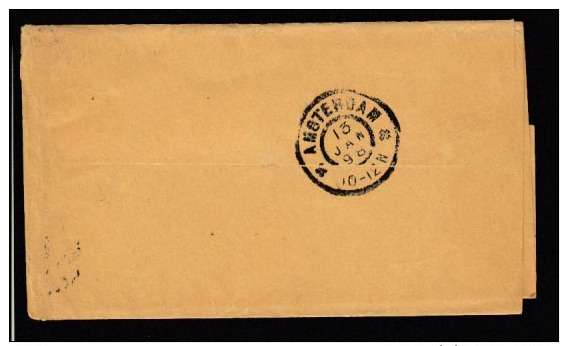 GB Postal Stationery Newspaper Wrapper WP16 Used 1898 Reading To Amsterdam Holland (C902) - Stamped Stationery, Airletters & Aerogrammes