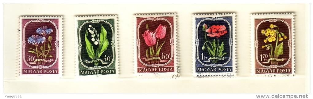 HONGRIE 1951  FLEURS Y N°1024/28 ND NEUF MNH** - Altri & Non Classificati