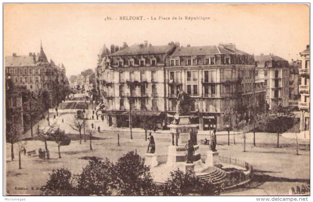BELFORT - La Place De La République - Belfort – Siège De Belfort