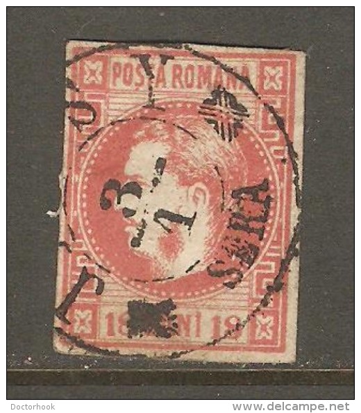 ROMANIA    Scott  # 36  VF USED - 1858-1880 Moldavie & Principauté