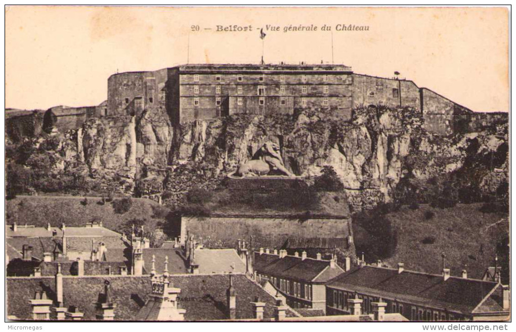 BELFORT - Vue Générale Du Château - Belfort – Siège De Belfort