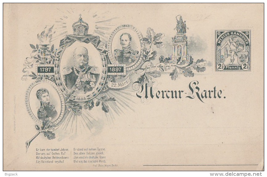 Mercur-Karte 1897 Nicht Gelaufen Ansehen !!!!!!!!!!!!!!!!!! - Privatpost