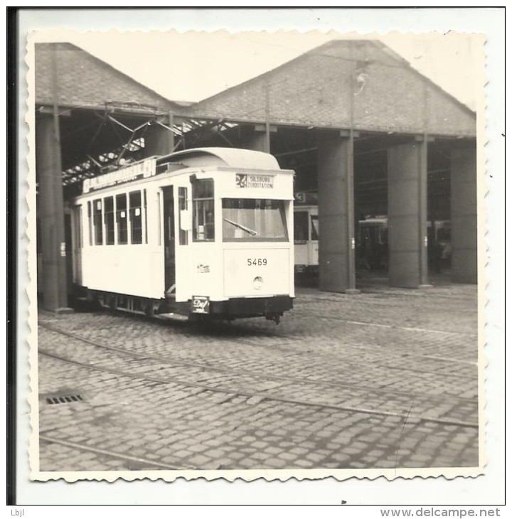 PHOTO , BELGIQUE , Tramway , SILSBURG  , 1968 , 8 X 8 - Treinen