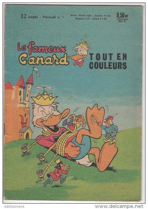 N°1   -  LE FAMEUX CANARD  -  ALBUM MENSUEL  N° 1  DU 1/12/1961  - EN TRES BON ETAT - Erstausgaben