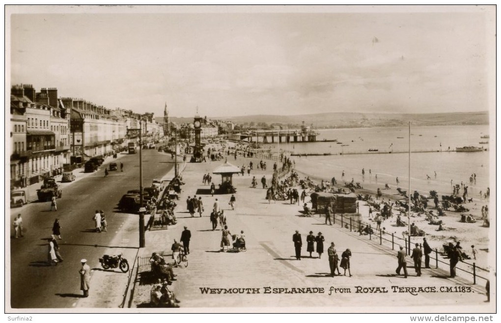 DORSET - WEYMOUTH - ESPLANADE FROM ROYAL TERRACE RP Do354 - Weymouth