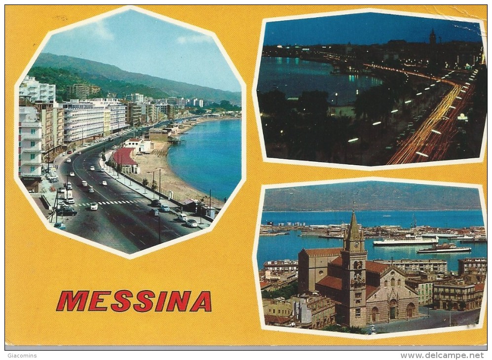 MESSINA - MULTIVEDUTA  - VIAGGIATA - - - Messina