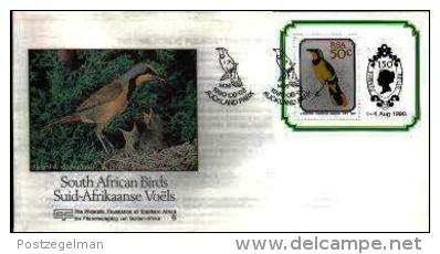 RSA, 1990, Mint First Day Cover Nr. 5-10ms, Birds, SACCnr(s)  (FED 5) - FDC