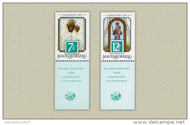 HUNGARY 1991 CULTURE Celebration CHRISTMAS - Fine Set MNH - Unused Stamps