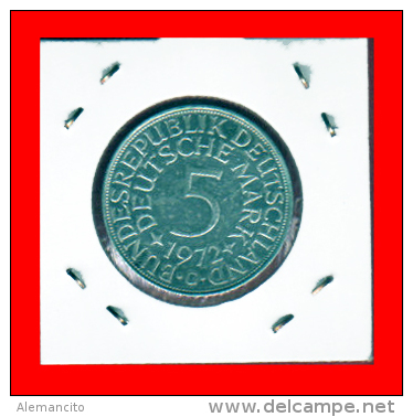 ALEMANIA R.F. MONEDAS DE 5.00 DM -AÑO 1972-CECAS.-G - 5 Marcos