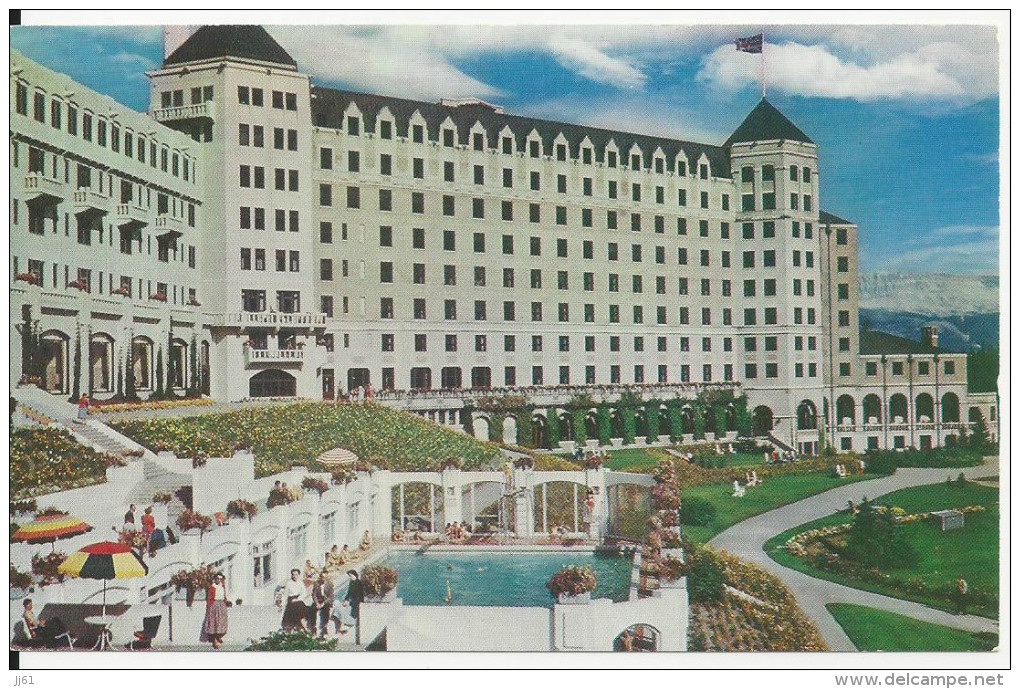 CHATEAU LAKE LOUISE AND SWIMMING POOL BANFF NATIONAL PARK CPA BE CARTE NEUVE - Lac Louise