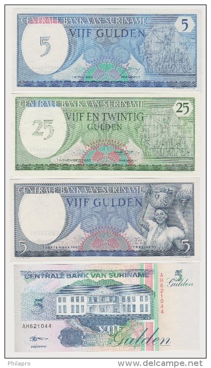 SURINAM 4   BANKNOTES    VF   Ref  653 - Suriname