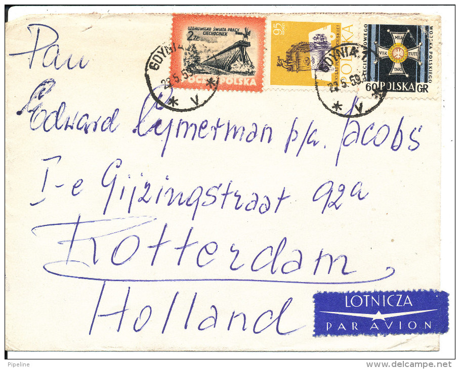 Poland Cover Sent To Netherlands 22-5-1959 - Covers & Documents