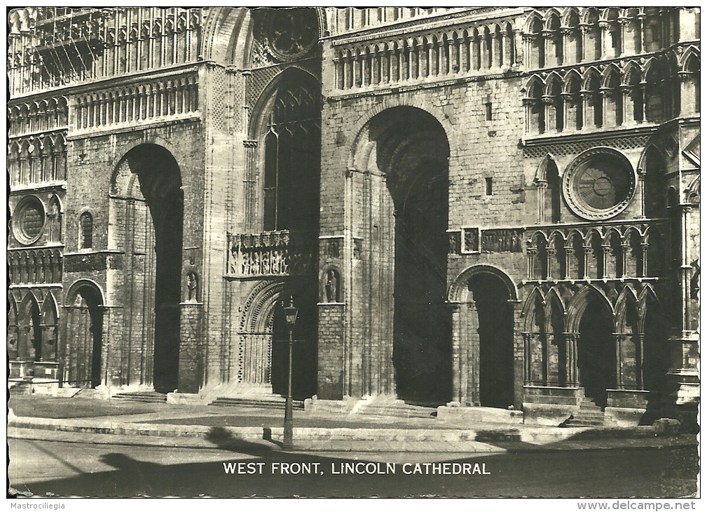 REGNO UNITO  LINCOLNSHIRE  LINCOLN   Cathedral  West Front - Lincoln