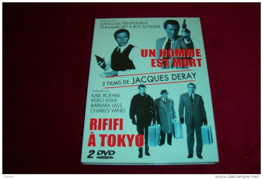 2 FILMS  DE JACQUES DERAY  ° UN HOMME EST MORT + RIFIFI A TOKYO - Politie & Thriller