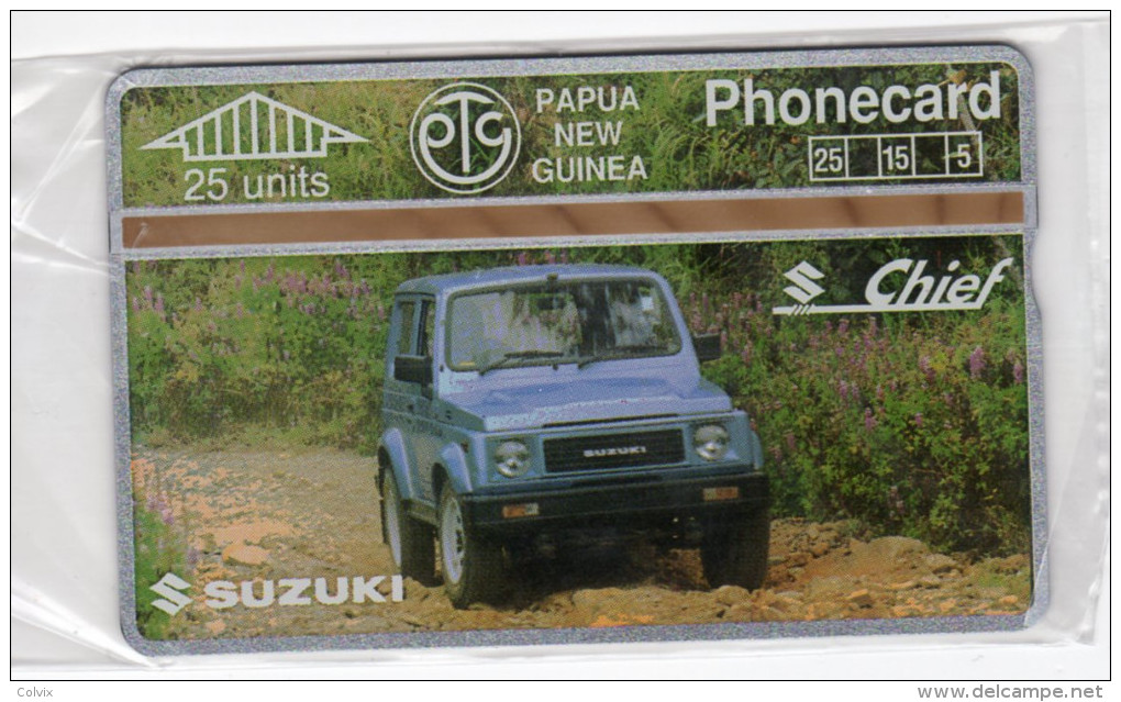 PAPOUASIE NOUVELLE-GUINEE TELECARTE 25U  MV Cards PNG-022a  SUZUKI CHIEF CN 311D - Papouasie-Nouvelle-Guinée